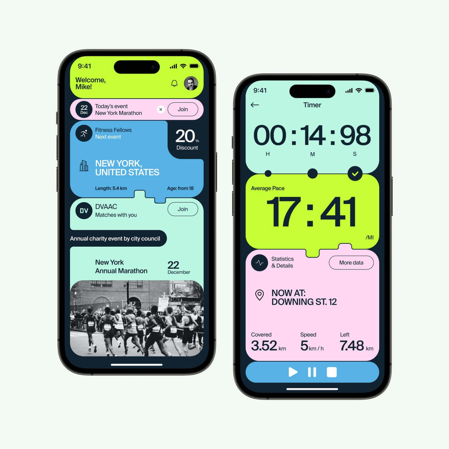 Lay The Designer / Marathon App Concept / UI / 2023