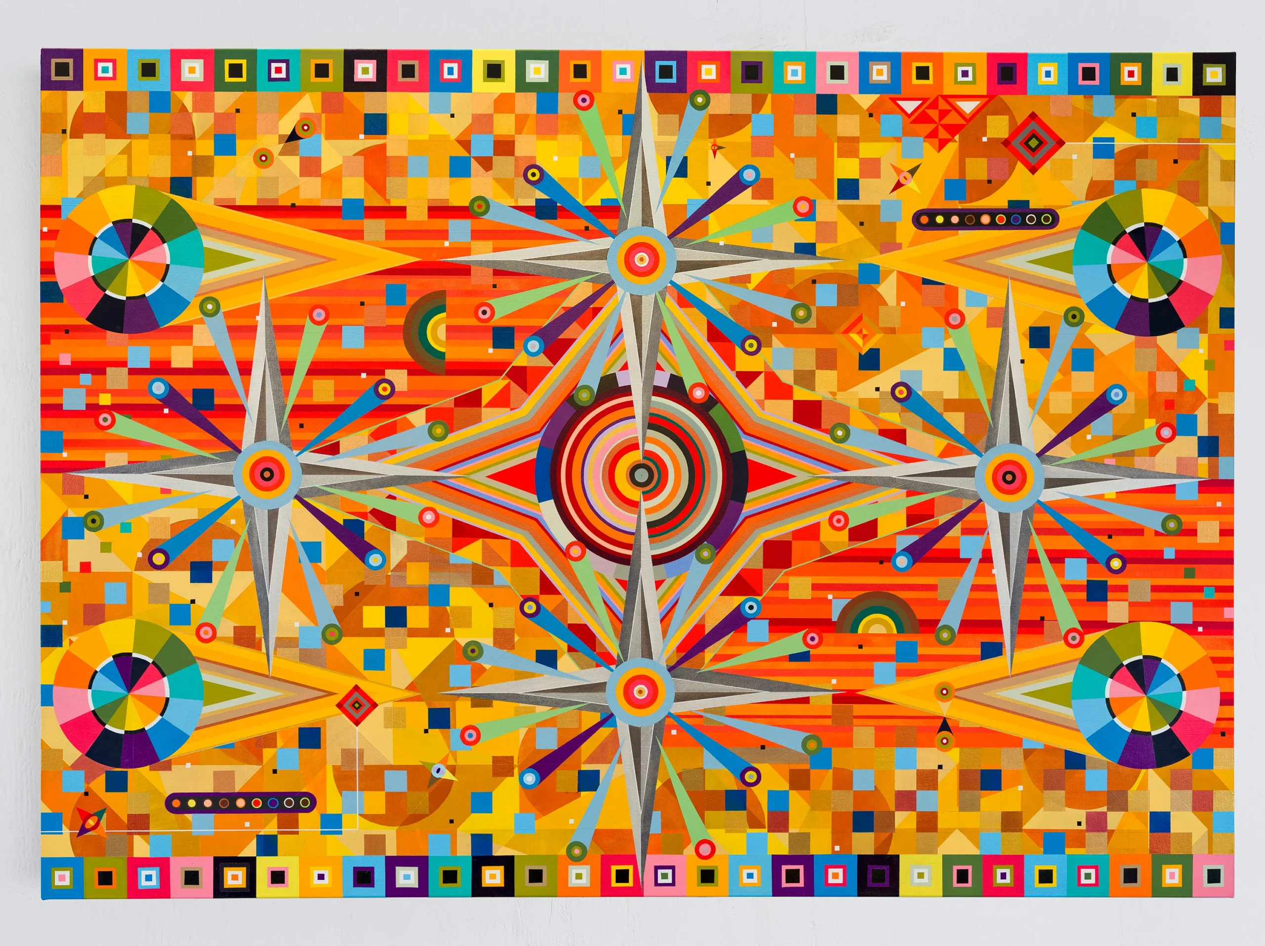 Sharmistha Ray / Interplanetary Futures #1 (All That Burns Brightly) / Painting / 2025