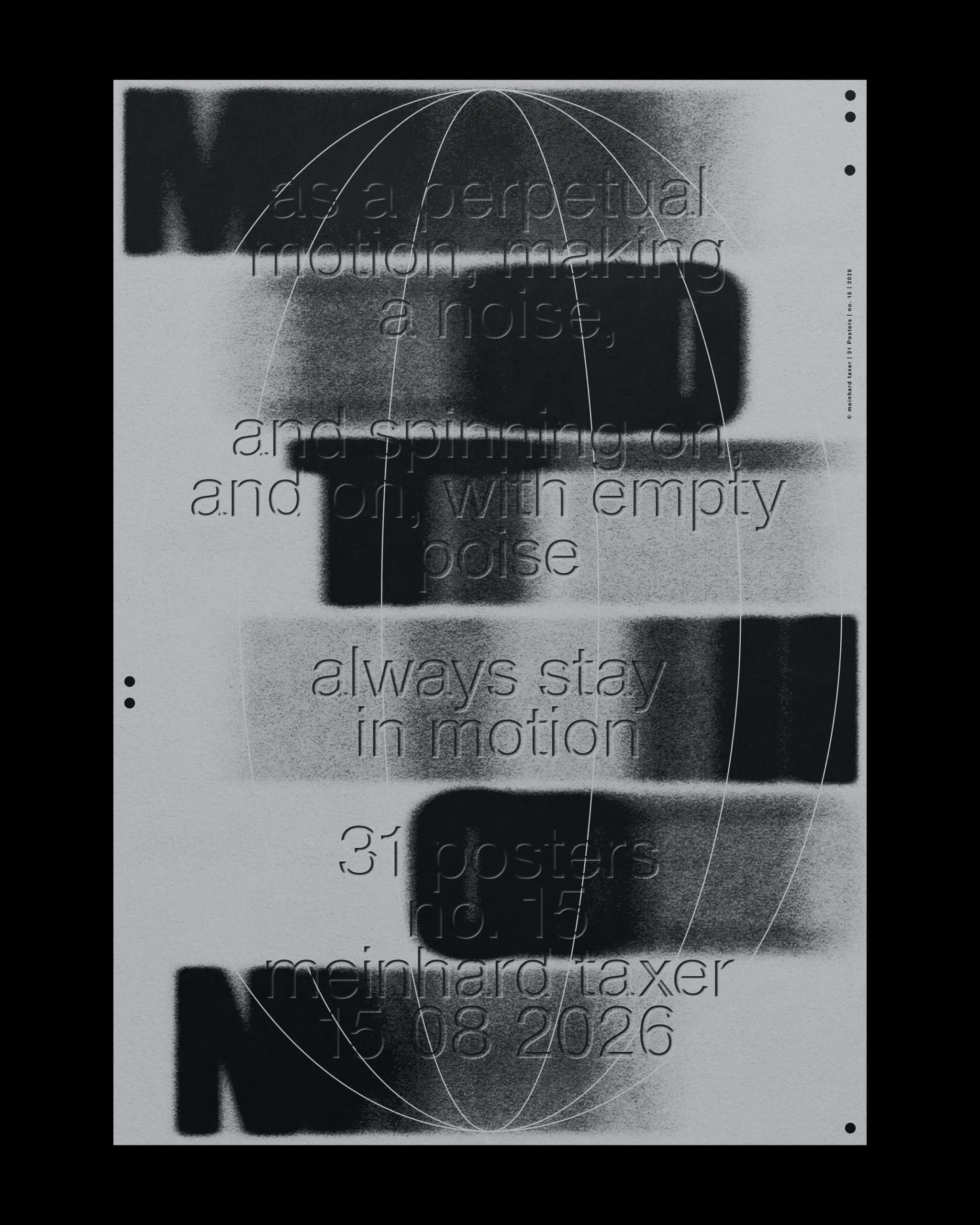 Meinhard Taxer / Momentum / Poster / 2026