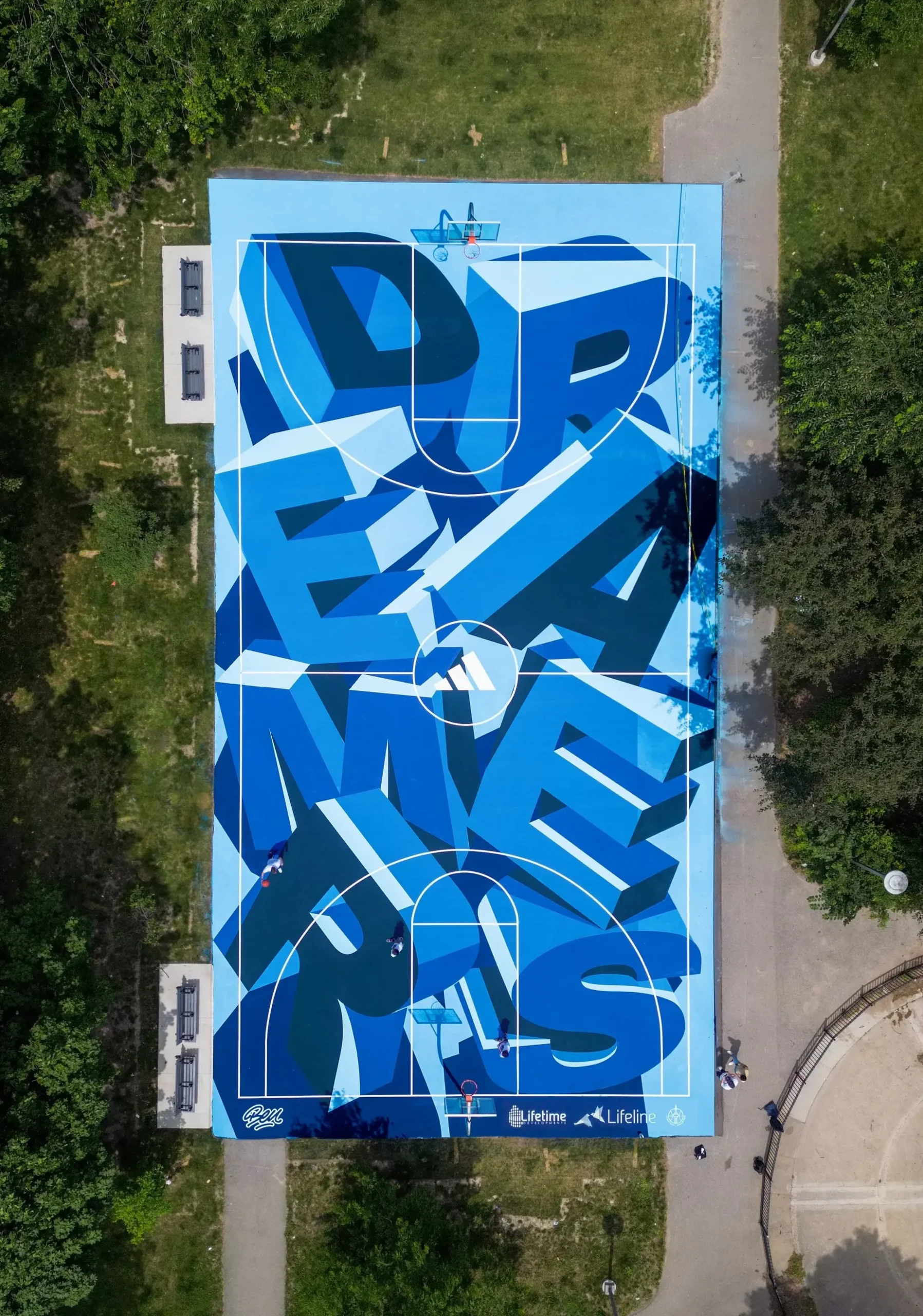 Ben Johnston / Adidas Court / Mural / 2023