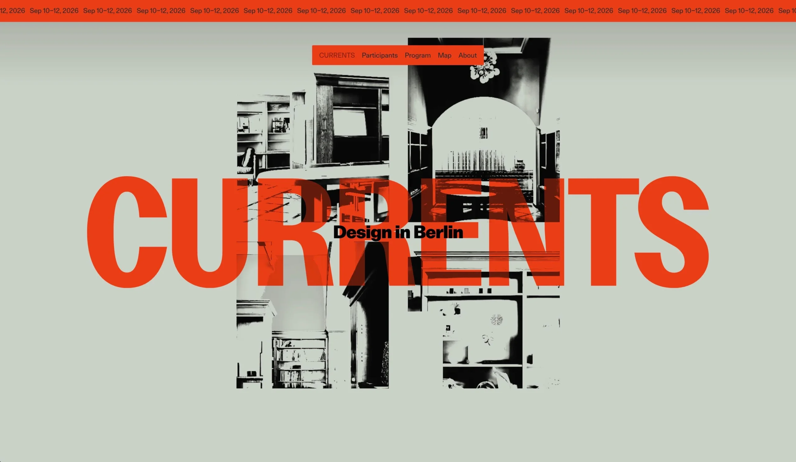 strobo B M & Anna Erdelen / Currents Berlin / Webdesign / 2026